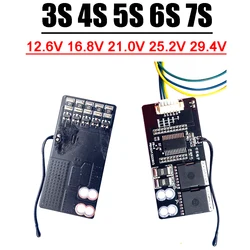 3S 4S 5S 6S 7S 30A BMS ładowanie balansu płyta zabezpieczająca baterię litową 12.6V 16.8V 21V 25.2V 29.4V 24V Wiertarka elektryczna litowo-jonowa