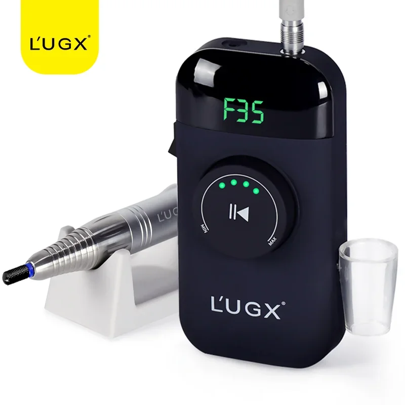 LUGX Wholesale 35000 Rpm Strong Nail Dril Machine Cordless Portable Electric Rechargeable brushless Nail Drill