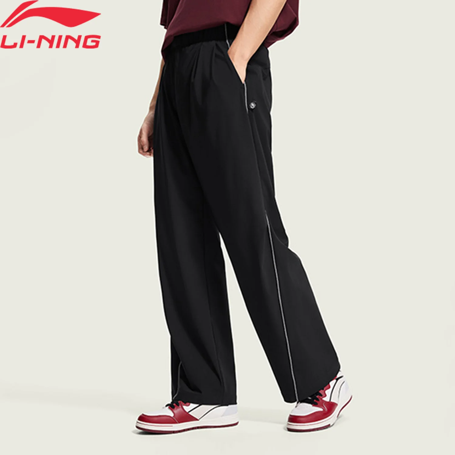 li-ning-men's-badfive-sweatpants-ln-cool-77-polyamide-23-elastane-soft-comfortable-loose-fit-lining-sports-trousers-aykw395