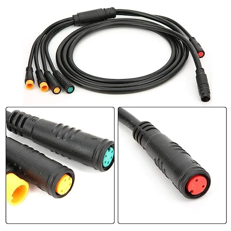 1 Piece One Drag Five Waterproof Lines Bicycle Modification Full Waterproof Kit Modification Applicable