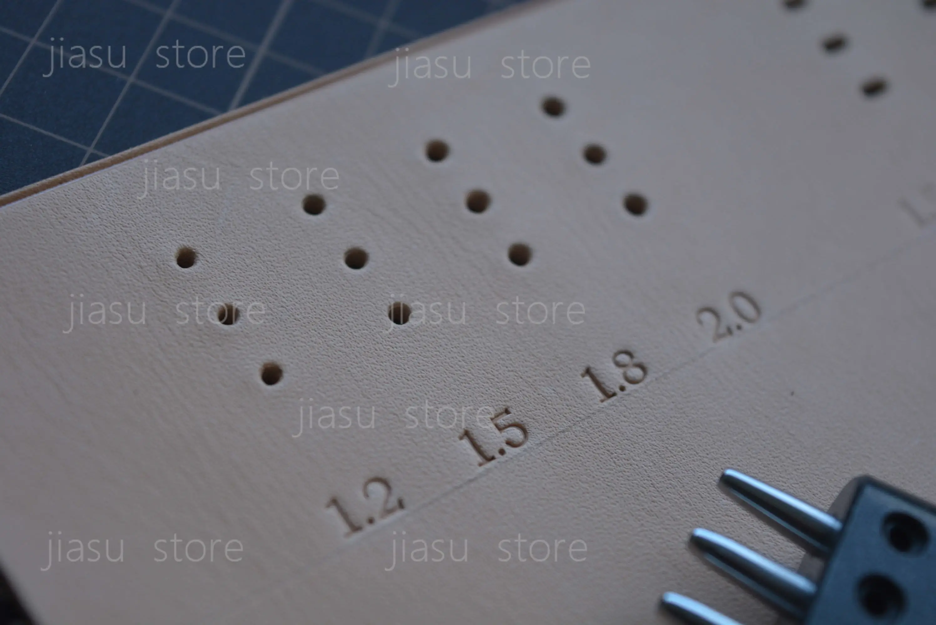 Leather Strap Hole Punch Set, 3 Round & Flat Punch Tool for Handmade Leather Watch Strap Craft