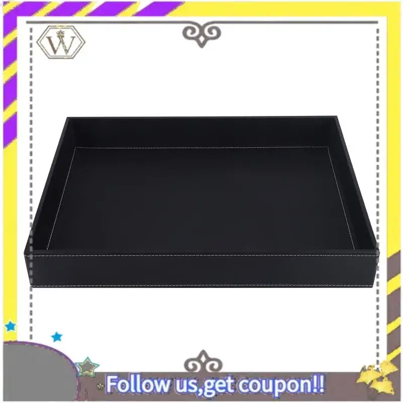 

New PU Leather Valet Tray Organizer,Catchall Tray Decorative Desktop Storage Organizer Tray For Change, Coin,Key,Phone