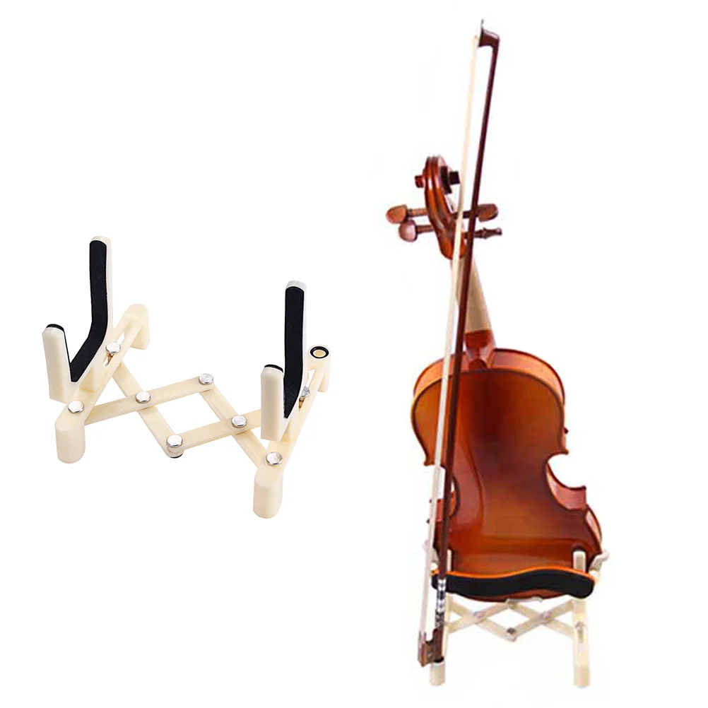 

Adjustable Universal Plastic Violin Stand Foldable Portable Holder with Sponge Pad for Violin Viola Ukulele Mandolin Parts