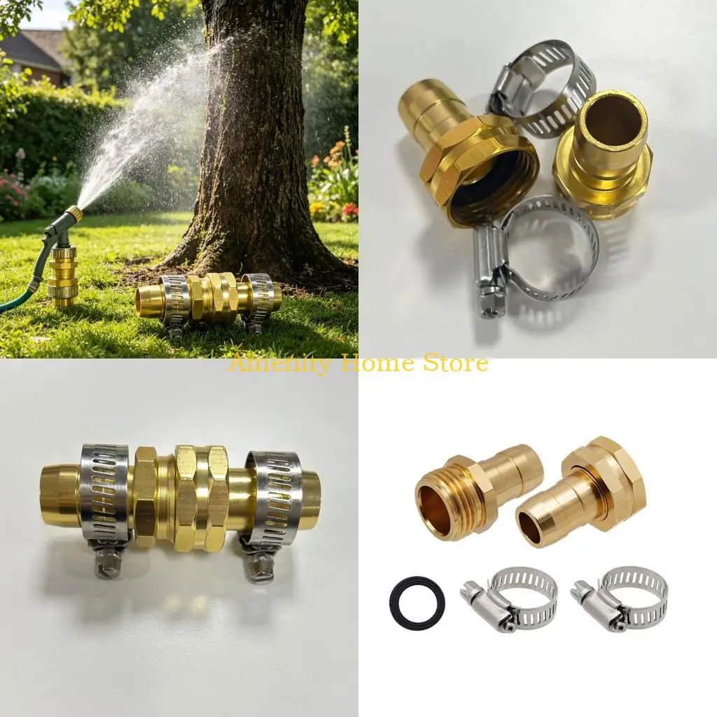 F26C High Quality Aluminum Pipe Connector For Garden Hose With Seal And Easy Installation