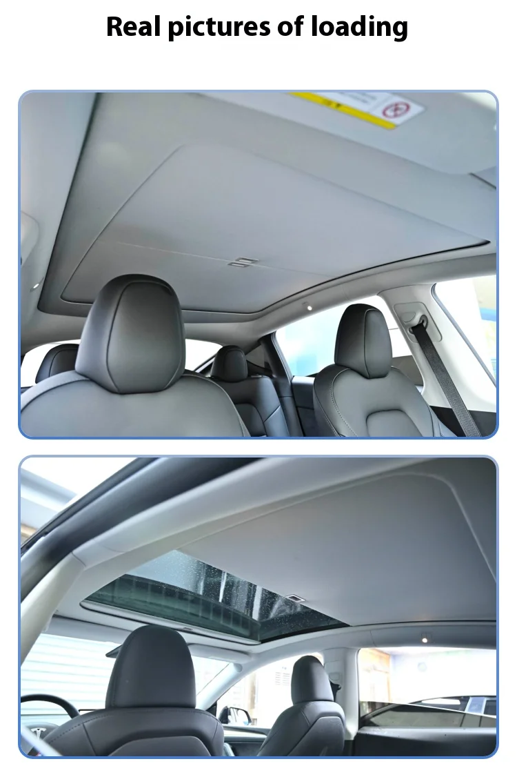Professional Wholesale Price Genuine Car Interior Accessories Manual Sunshade Roof for Tla Model Y