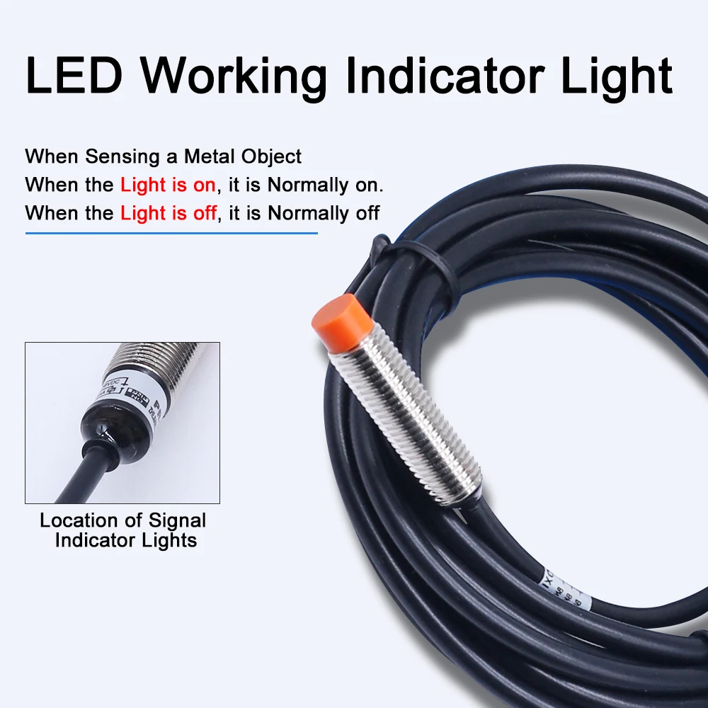 القرب التبديل الاستشعار PR08-2DN حثي المعادن نوع NPN PNP M8 أسطواني النفط المياه برهان مكافحة الغبار DC12-24V 3 أسلاك PR08 #3