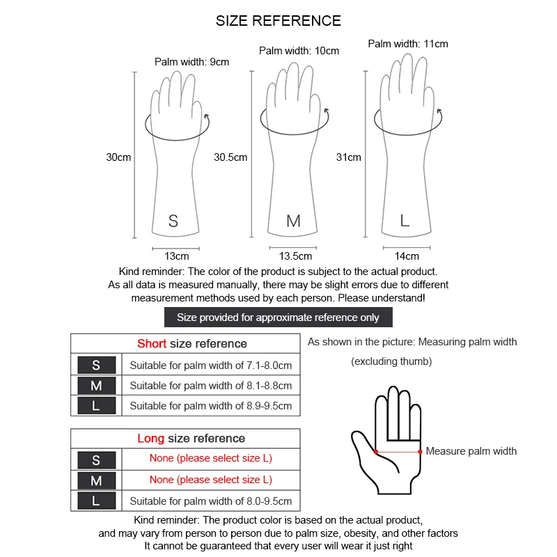 1 Pair Household Kitchen Washing Silicone Gloves Multi-Function Anti-Slip Durable Waterproof Dishwashing Gloves Cleaning Tool