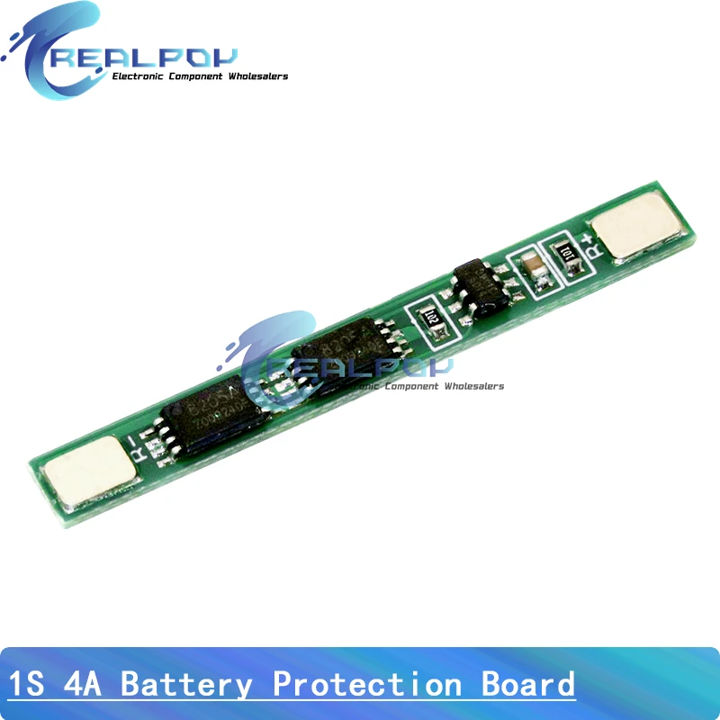 1S 3.7V 4A li-ion BMS PCM 18650 Battery Protection Board PCB for 18650 lithium ion li Battery Double MOS