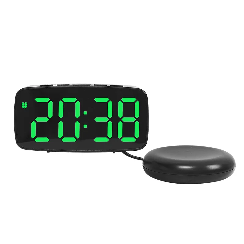 Digital Clock Temperature Humidity  Date and Day of the Week Display Dual Alarms Snooze Function  3 Brightness Settings 12/24-Ho