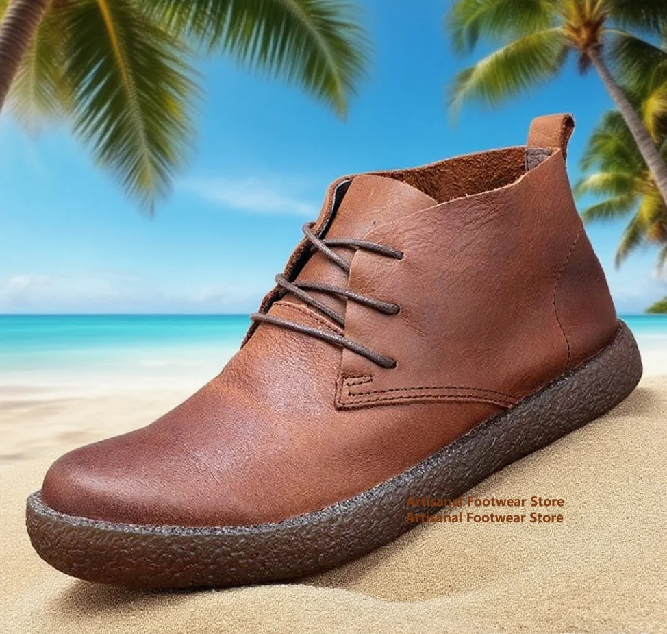 

Soft Leather Casual Shoes Men's Brown Leather Lace Up Shoes Men's Handmade New Men's Shoes Luxury High Quality Men's Shoes