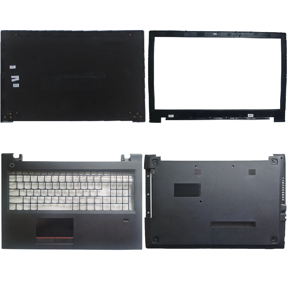 LCD Mới Nắp Lưng Nắp Trước/Palmrest Trên Bằng Vân Tay Lỗ/Dưới Đế Bao Da Ốp Lưng Cho Lenovo e52 E52-80 V510-15IKB