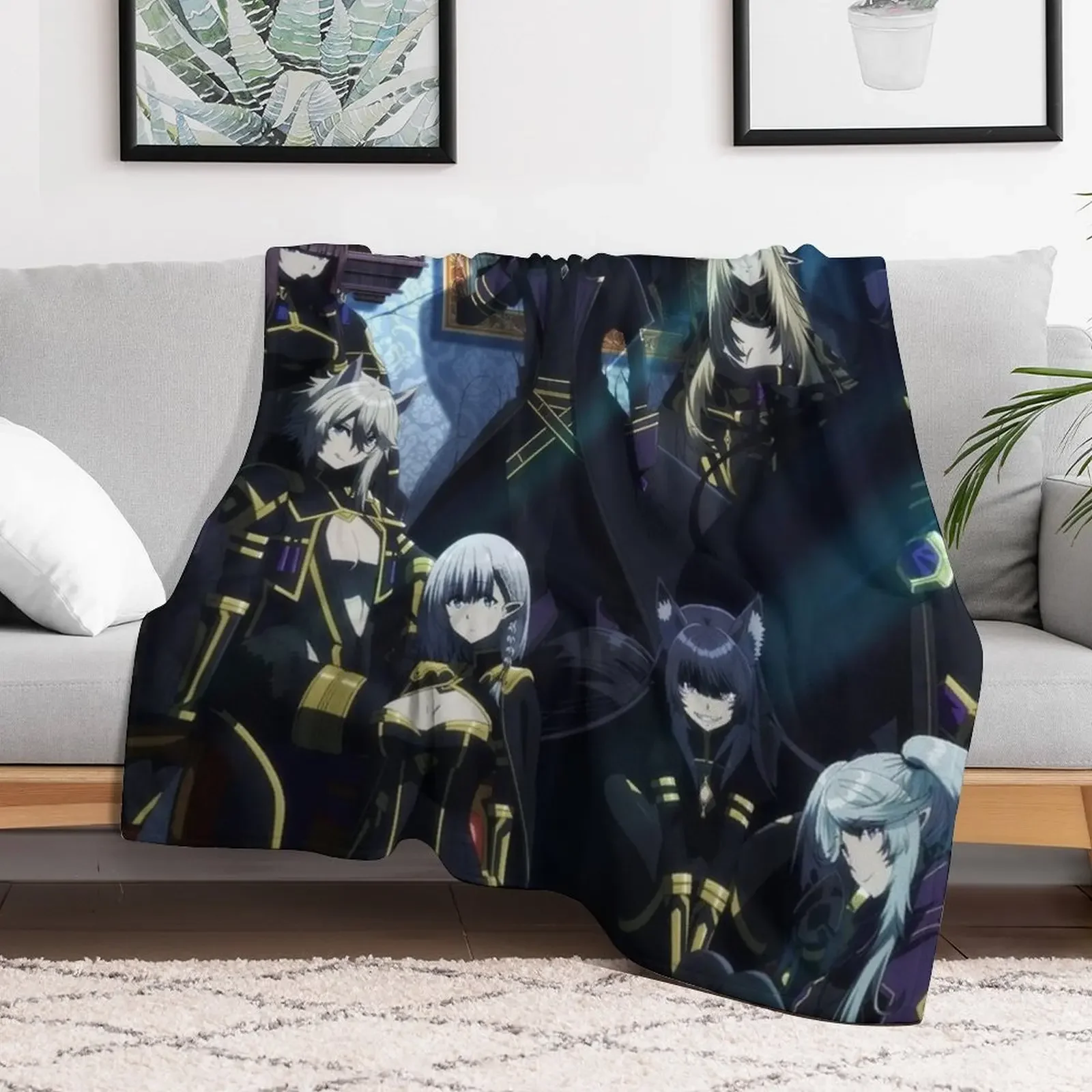 eminence in shadow anime Throw Blanket Winter beds Custom Loose Blankets