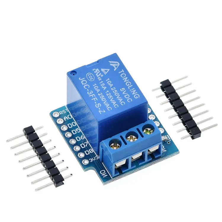 1Set One Channel Wemos D1 Mini Relay Shield Wemos D1 Mini modulo relè ESP8266 scheda di sviluppo 1 canale