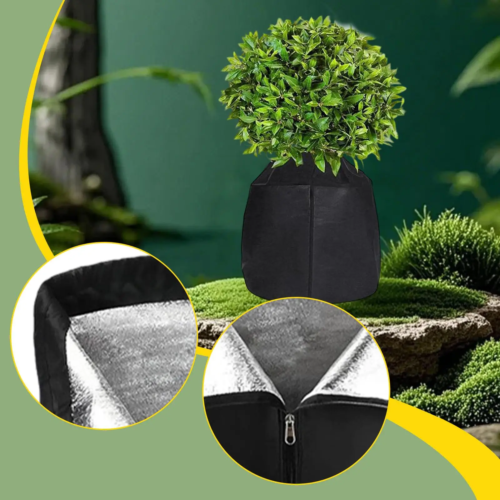 

Защитный чехол для горшка с растениями, ткань Оксфорд, устойчивая к атмосферным воздействиям защитная сумка для цветочного горшка с шнурком для балконов, фруктовых деревьев