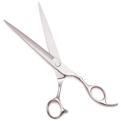 1Pcs 8.0 Inch Dogs Grooming Scissors Professional Cats Pets Scissors Hair Cutting Shears Japanese 440C Steel C1006