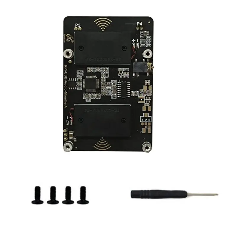 [NEW A09R!】 USB Audio Sound Card Module HAT For Raspberry Pi 5 With Earphone Jack Buzzer Speaker For Rpi 5 Parts Accessories Bla