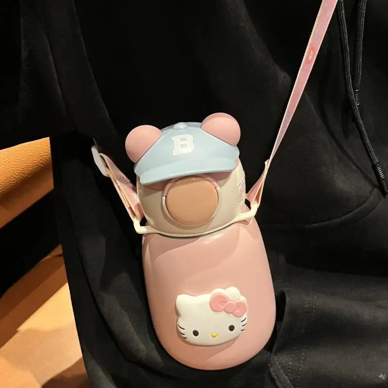 

Sanrio вакуумная чашка Hello Kitty аниме мультфильм милые дети кампусная девушка Kawaii чашка для воды чашка для холодных напитков на открытом воздухе портативный подарок