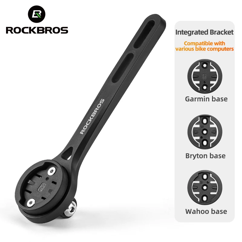 ROCKBROS Nylon Bicycle Computer Mount Garmin Wahoo Bryton Base Extention Bracket Road Bike Gopro Light Holder Cycling Accessary