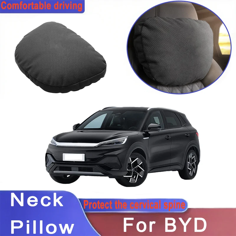 

Car Headrest Neck Support Seat Lumbar Cushion Neck Pillow For BYD Atto 3 Yuan Plus Han Tang EV F3 E6 Dmi Song F0 Qin Pro G3 I3