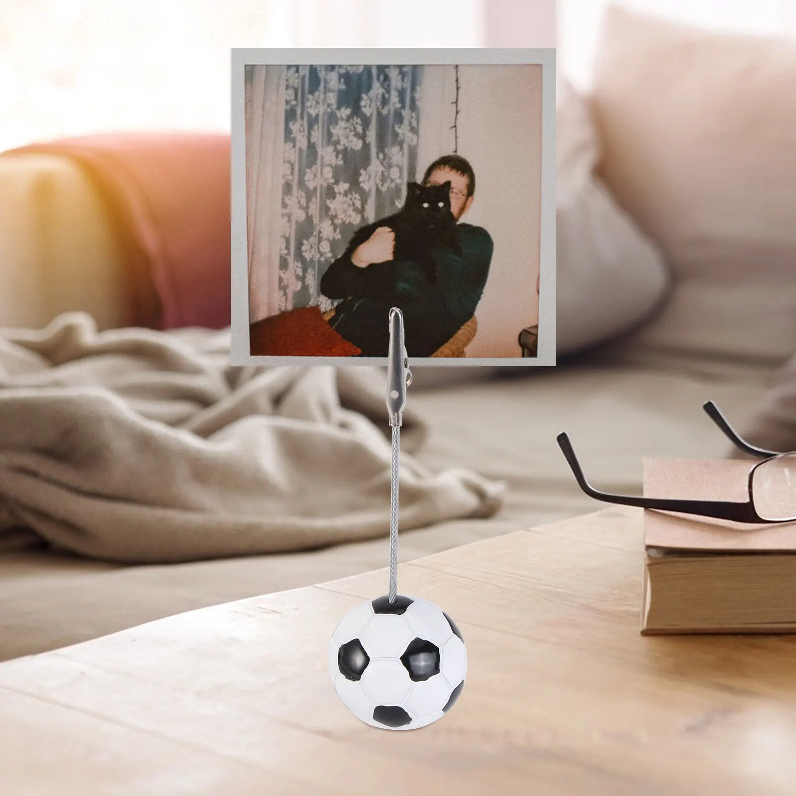 5 قطعة مقاطع صور كرة القدم مجموعة من 5 DIY بها بنفسك صور كليب ديكور لجو مبهج في المنزل الأحداث الحفلات ورقة كليب #1