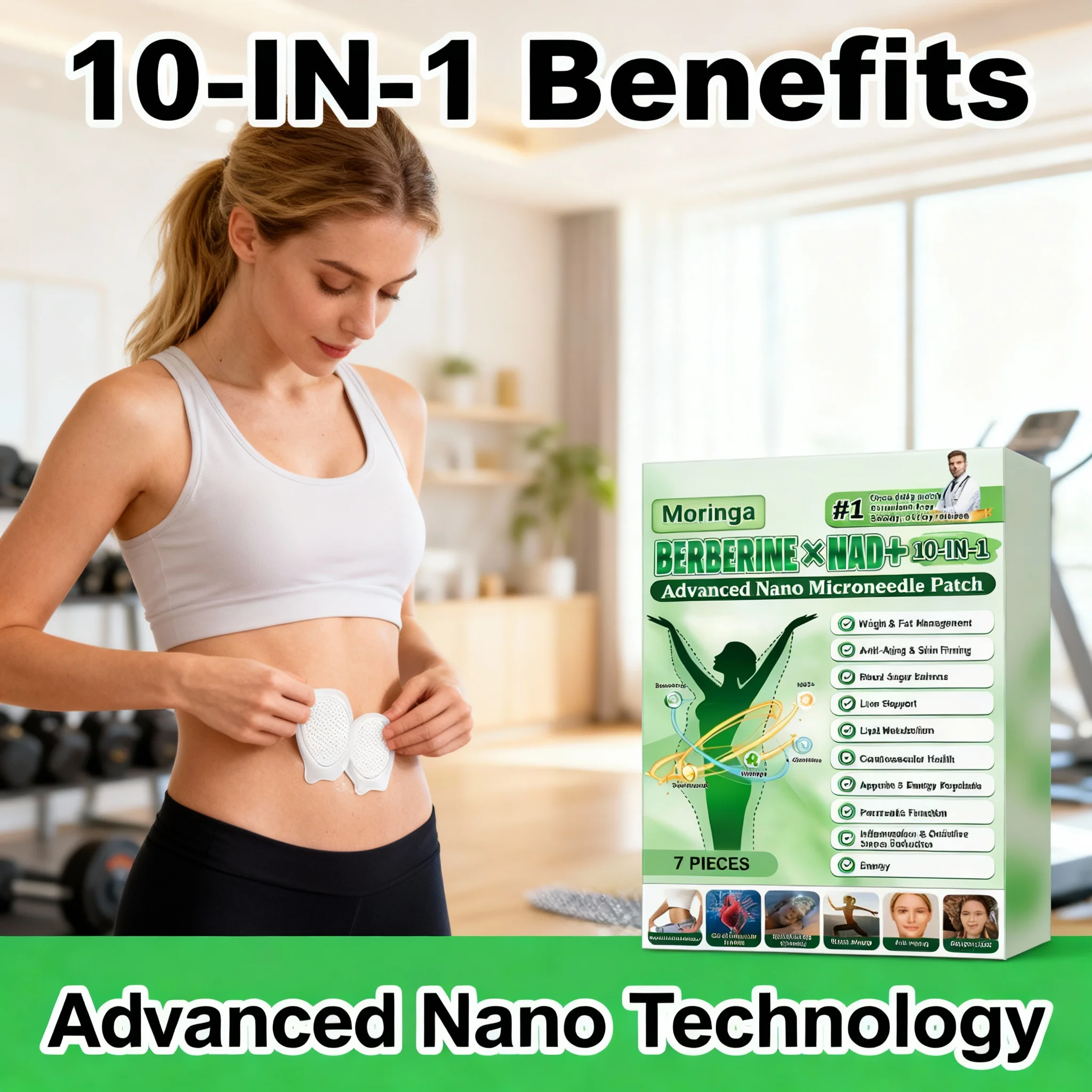 

Усовершенствованный нано-микронидл-патч для кожи тела, портативный, для ежедневного использования, для наружного применения, дышащий, комфортный, с хорошей адгезией