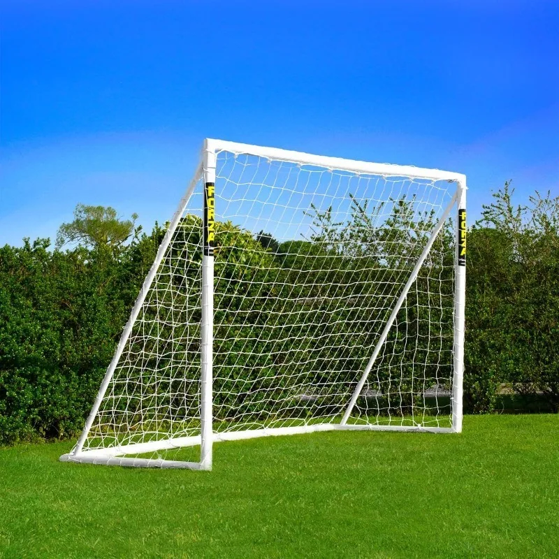 

FORZA 8ft x 6ft Soccer Goal | Ready, Set, Goal! | All Weather uPVC Soccer Goals – Optional Target Net, Soccer Ball & Carry Bag I