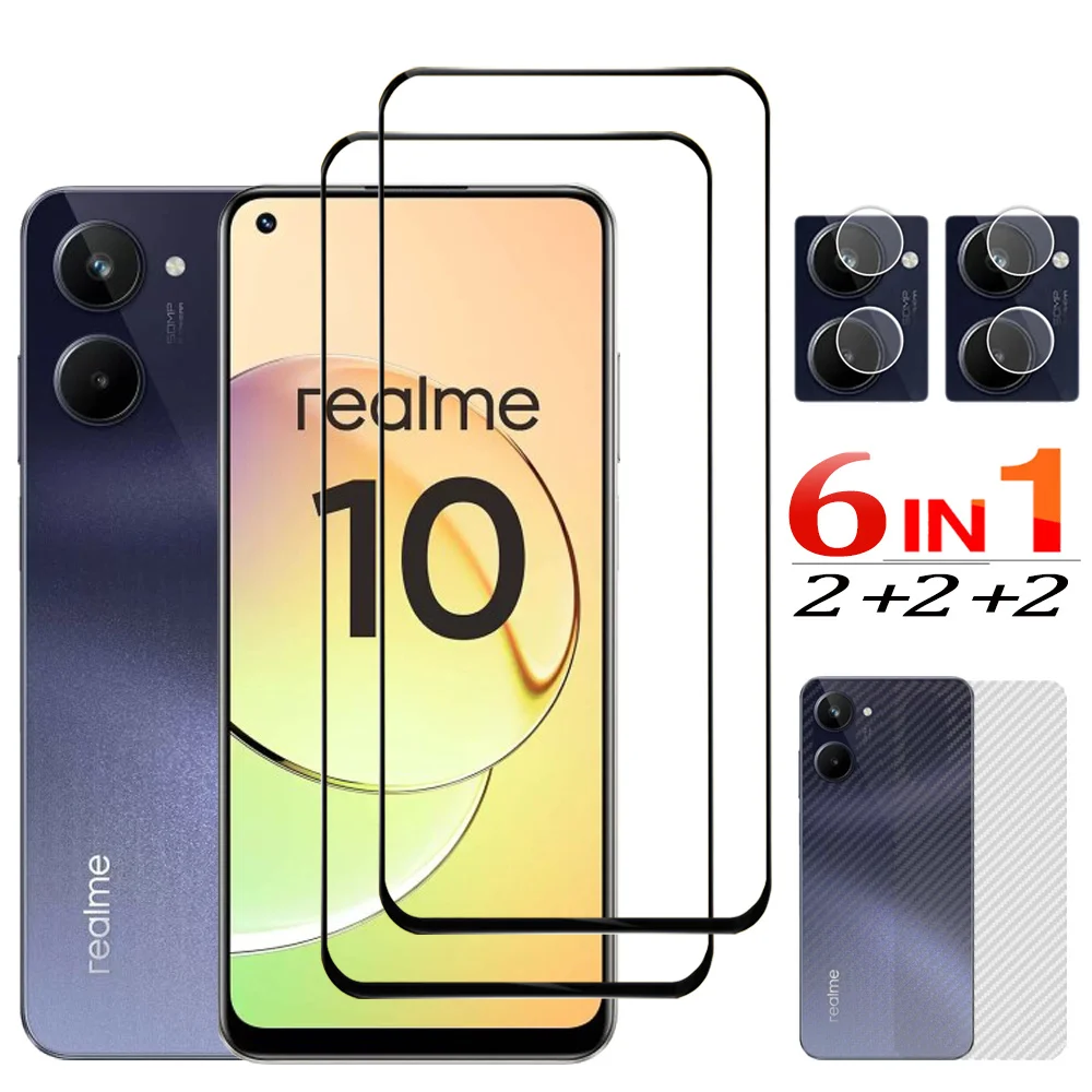 Pelicula, Film Screen Protectors For Realme 10 5G Tempered Glass Realme10 Front Back Protector Film Realmi 10 9 Pro Plus Vidro Temperado Realme GT 2 Pro Neo2 Full Cover HD Film Realmi GT Neo 2T 3T Phone Accessories