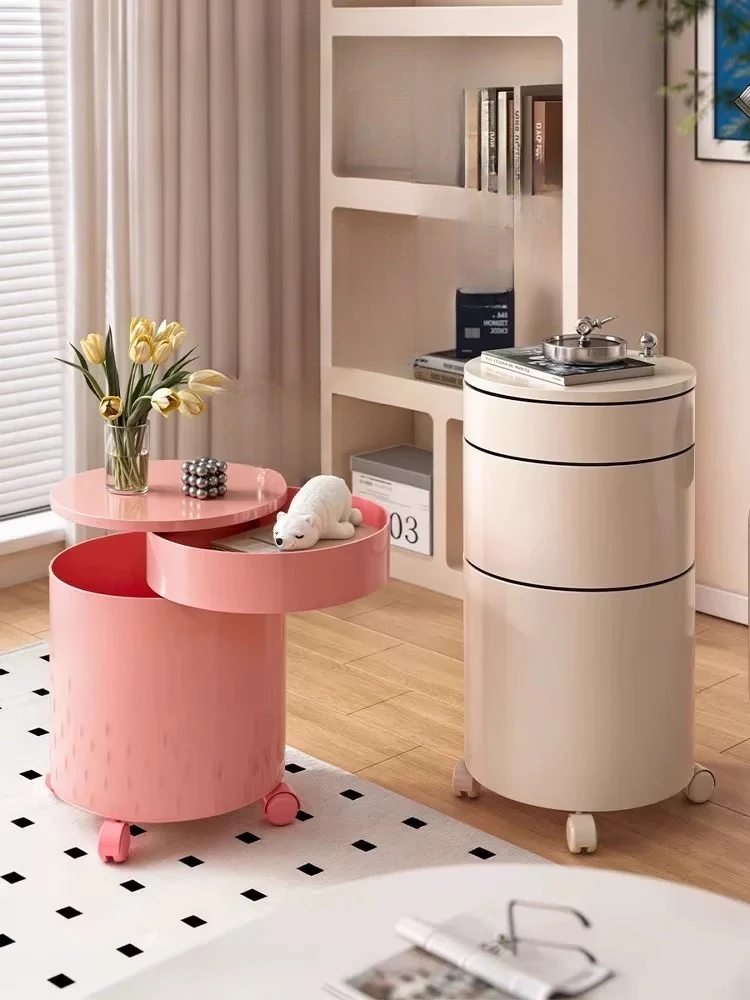 طاولة بجانب السرير للتخزين، طبلة قابلة للإزالة، خزانة جانبية لتناول الطعام، عربة الدوبامين، طاولة جانبية للأريكة #2