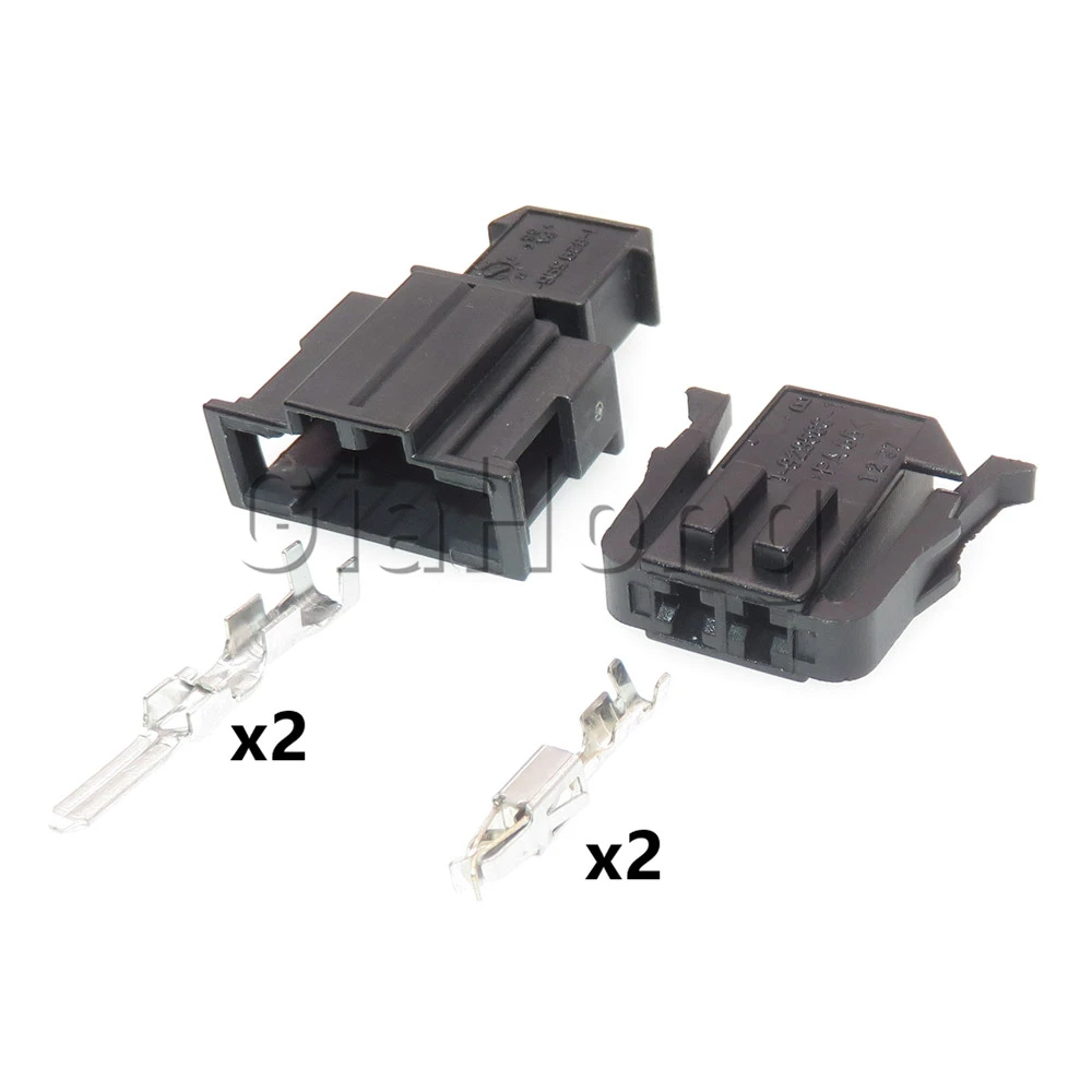 1 Set 2 Way Auto Part 1-929588-1 191972702 AC Assembly Socket For VW Audi Car ABS Sensor Unsealed Wire Cable Plug With Terminal