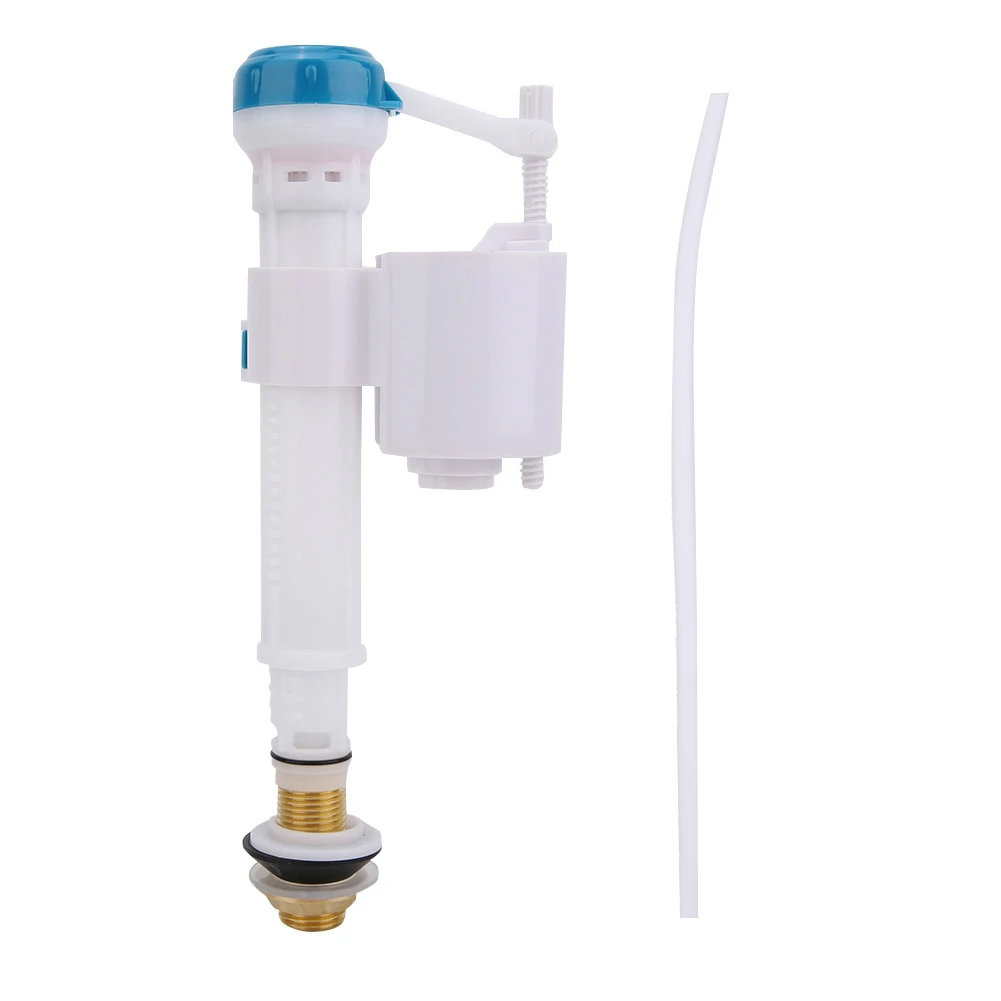Toilet Push Button Fill Valve Dual Flush Cistern Valve Syphon Bathroom Blue White  G1/2 view 2