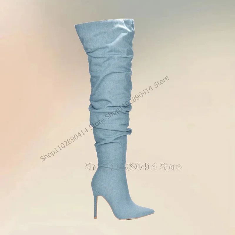 

Beige Leather Pleated Design Pointed Toe Boots Side Zipper Women Shoes New Fashion Party Banquet Runway 2026 Zapatos Para Mujere