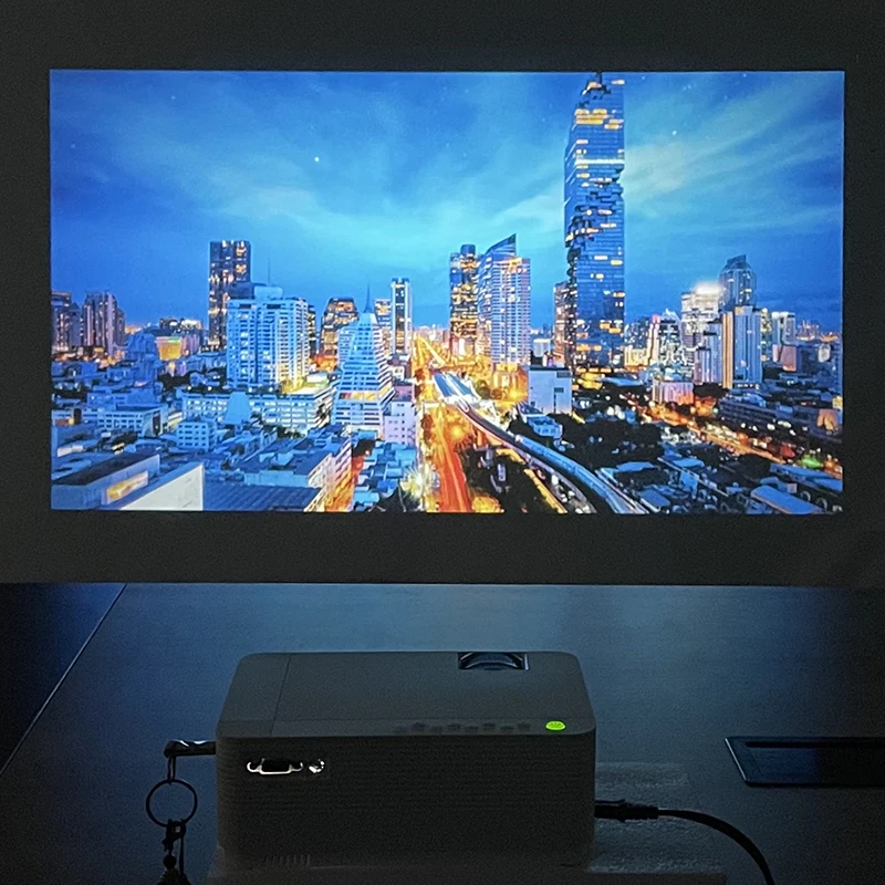 Proyector WIFI con Función de  - Home Cinema Projector Screen reseña y precio