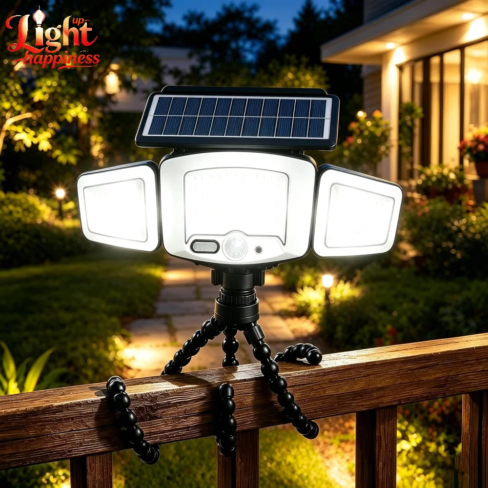 Outdoor Solar Street Light Intelligent Motion Light Sensor Waterproof Fence High Brightness Led Lamp Beads Garden Security Lamp