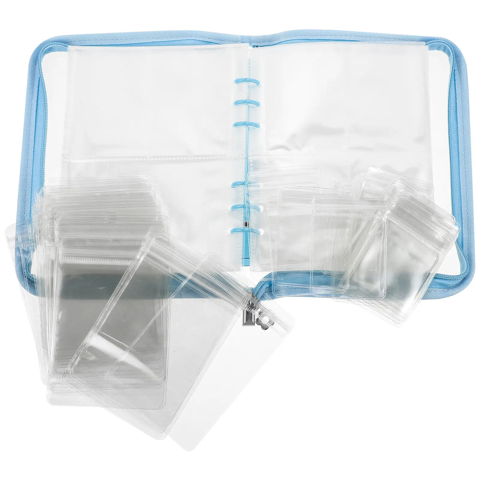 

1Set Transparent PVC Jewelry Storage Book 20 Pages Earring Organizer Travel Jewelry Holder Anti-Oxidation Clear Display Album