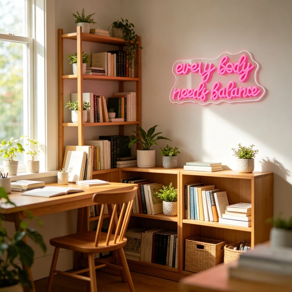 Neon Sign Everybody Needs Bala - Home Gym Needs 评论和价格