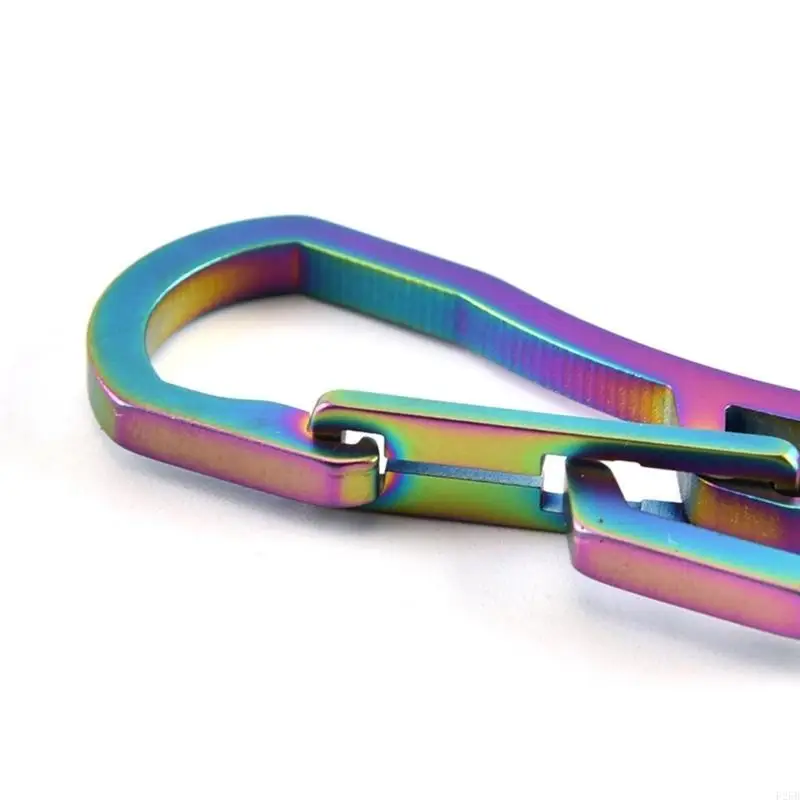

for Plating Carabiner Heavy Duty Camping Clip Buckle Outdoor for Key Ring Clip Keychain Holder Bottle Opener Du