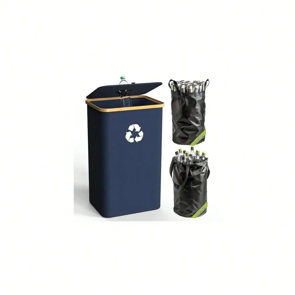 Large 100L Kitchen Recycling Bin with Lid