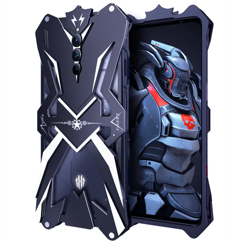 Powerful Shockproof Metal Armor Case For Nubia Red Magic 8S 7S Pro Plus 6R 6S 5G Pro Z50 Ultra Aluminum Cases Cover Bumper Coque