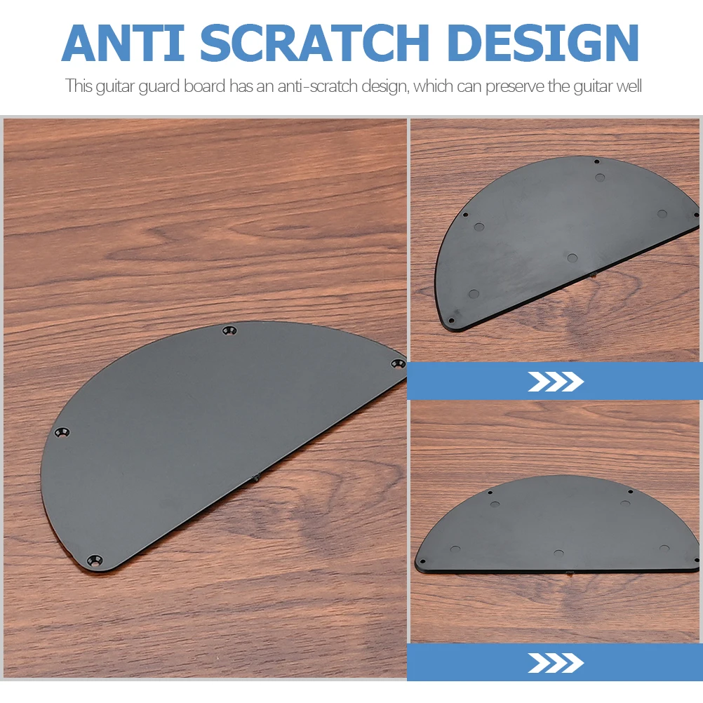 

Guard Guitar Back Cover Bass Plate Accessories Black Plastic Scratch for Guitars