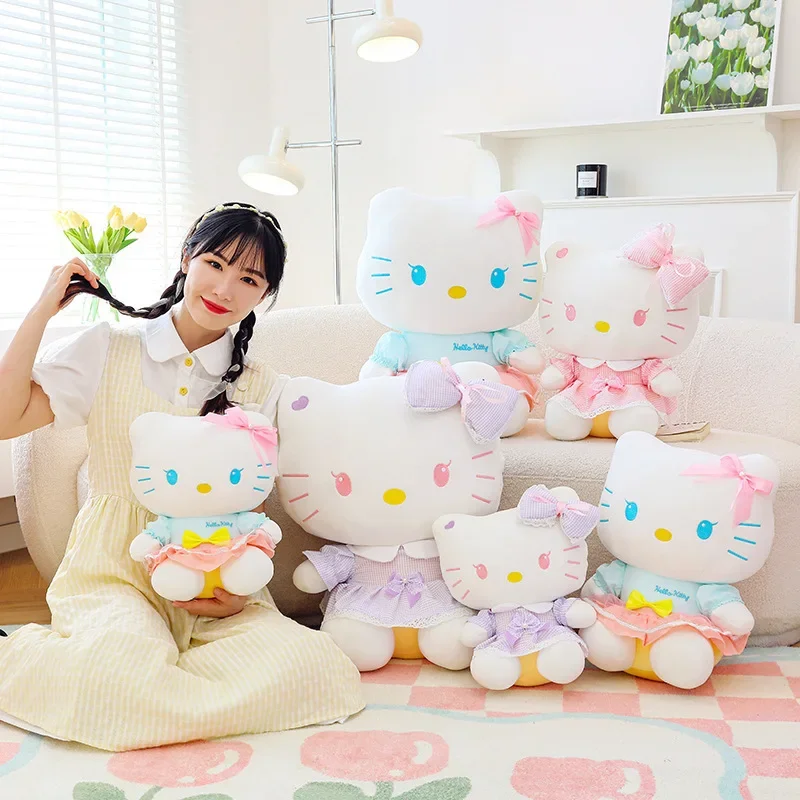 

Kawaii Sanrio Hello Kitty Plush Toy 50cm Cartoon Cinnamoroll Dog Pillows Dolls Xmas Dolls Girls' Gifts Pillow Children's Gift