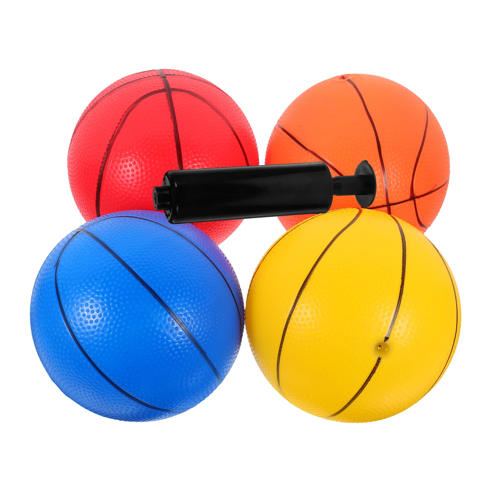 Children's Mini Basketball Playground Balls for Kids Bouncy Inflator Kick Funny Bouncing Kickball Toddler