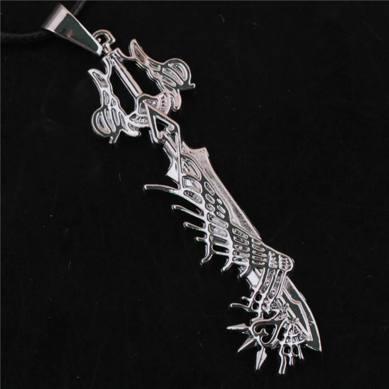12 Styles Fantasy Magic Key Zinc Alloy Pendant Necklace Soft Cotton Rope Chain Anime Game Themed Metal Key Jewelry Unisex Vintag
