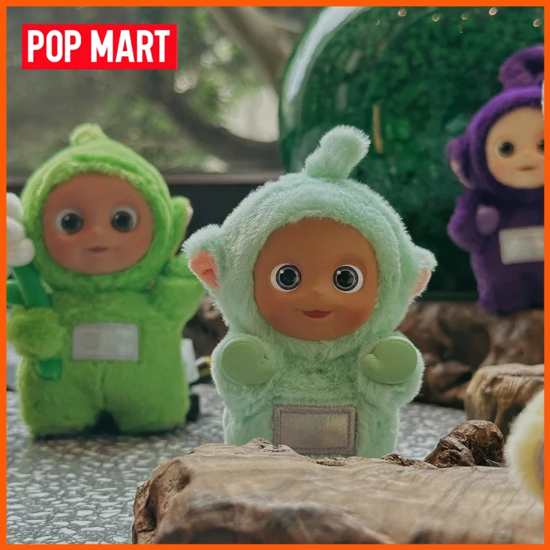 Popmart teletubbies série diga olá figura caixa cega brinquedo chaveiro presente na moda bonecas caixa misteriosa ornamentos crianças presentes