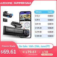 AZDOME M590 Dash Camera for Cars 3 Channel Car Camera GPS WiFi 2.5K+1080P*2 Dash Cam with 64GB Card Parking Monitor Night Vision