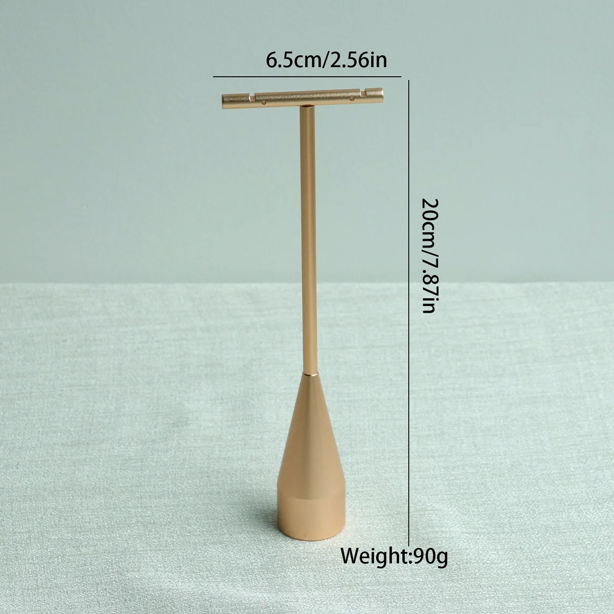 Beige Jewelry Display Props with Metal Base