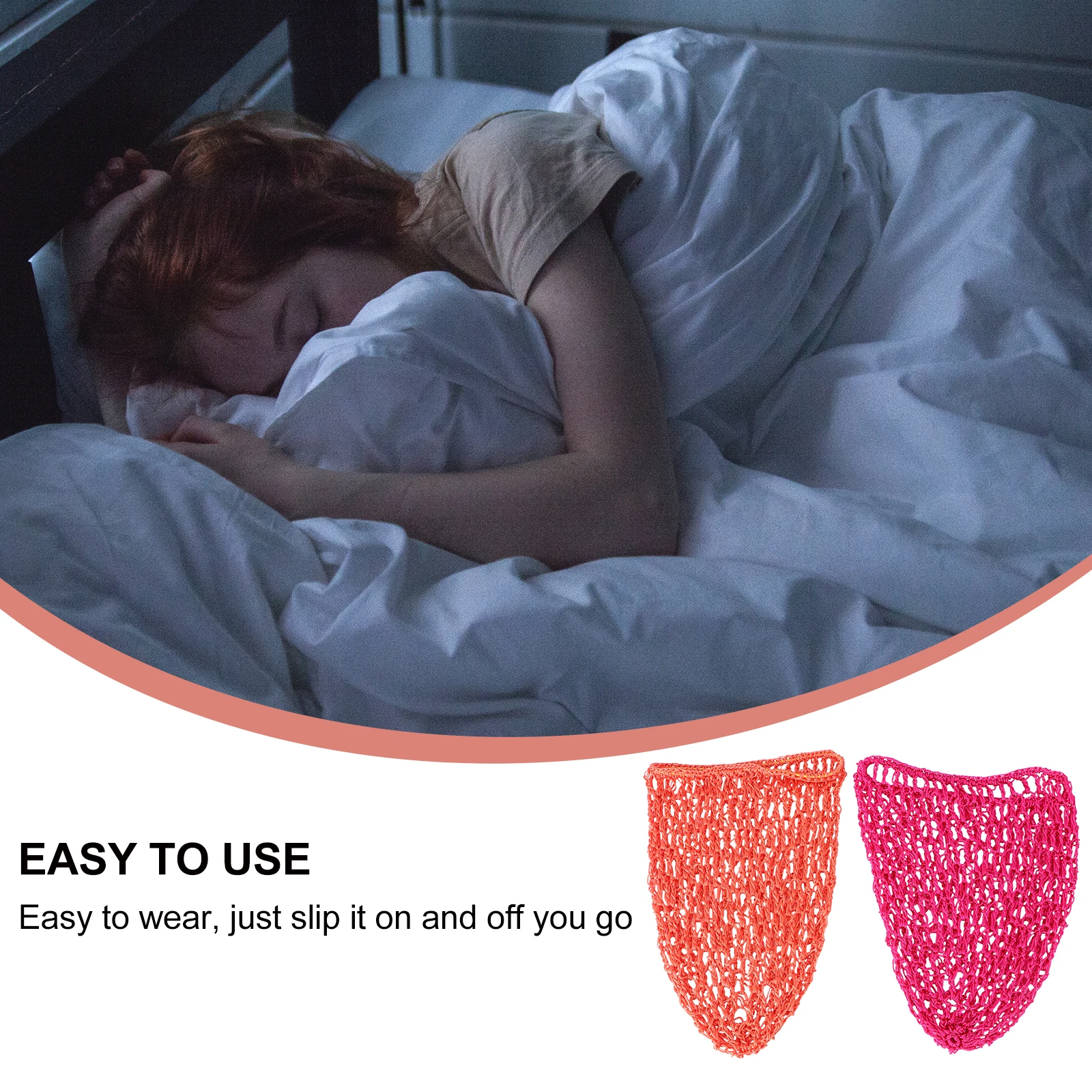 

2 Pcs Mesh Crochet Sleeping Fashion Hats Women to Protect Hair Woman Bonnets for