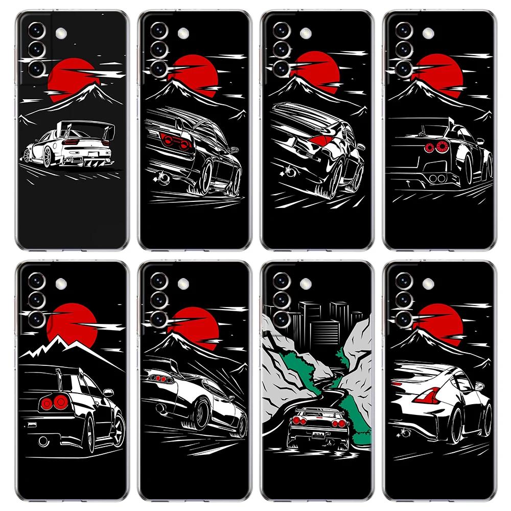 

DM Car Phone Case for Samsung Galaxy S23 S20 FE S22 S21 Ultra M21 M22 M32 S10 S10E S9 S8 Plus 5G Transparent Shell Capas Bag TPU