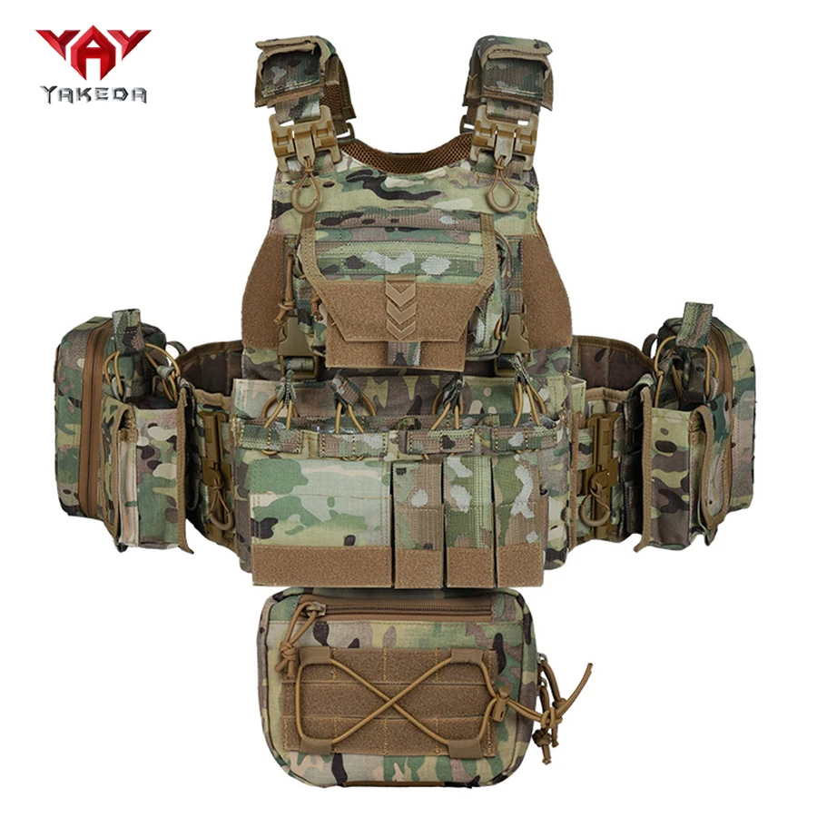 YAKEDA schnell abnehmbare Outdoor-Jagdweste, multifunktionale Trageweste mit verstellbaren Schultern und Taille, atmungsaktive Weste. – Detail 15