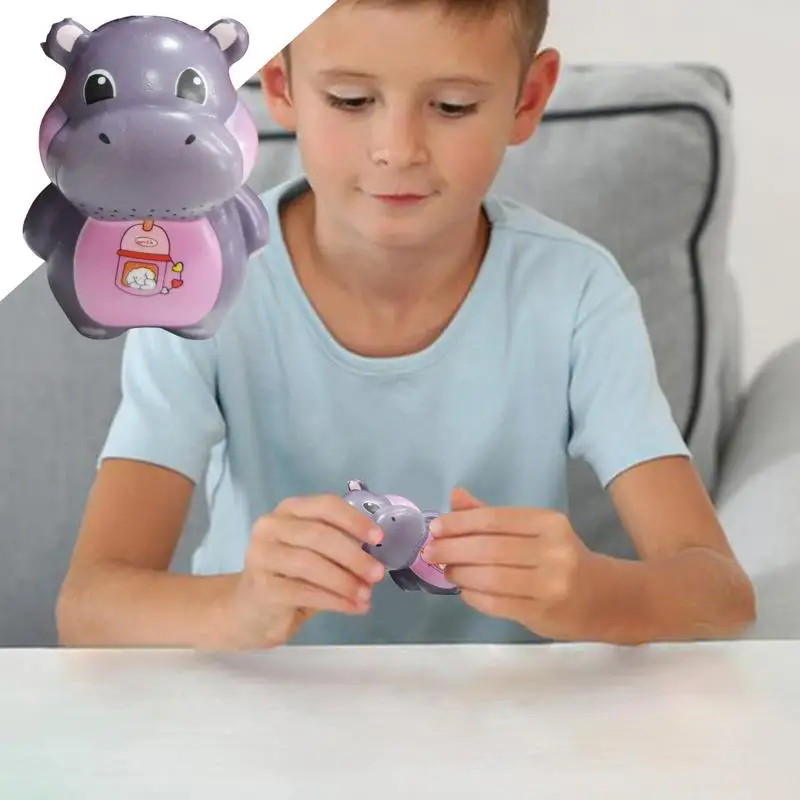 Stress Relief Hippo Funny Pygmy Hippo Sensory Toys Cartoon Animal Fidget Toys For Stress Relief Cute Toys For Kids And Adults