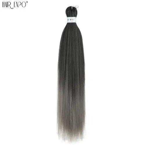 26Inch Easy Braids Hair Synthetic Colourful Pre Stretched Braiding Hair Extensions Jumbo Braids Ombre Yaki Long Straight Hair - Image 64
